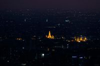 A view of Bangkok during a curfew.